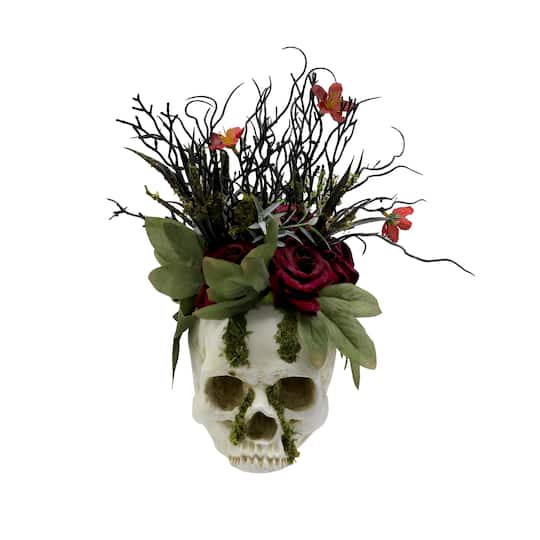 17&#x22; Skull Floral Arrangement by Ashland&#xAE;